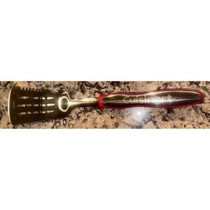 Cuisinart 18" 4-in-1 BBQ Spatula Stainless Steel Red Handle Bottle Slotted